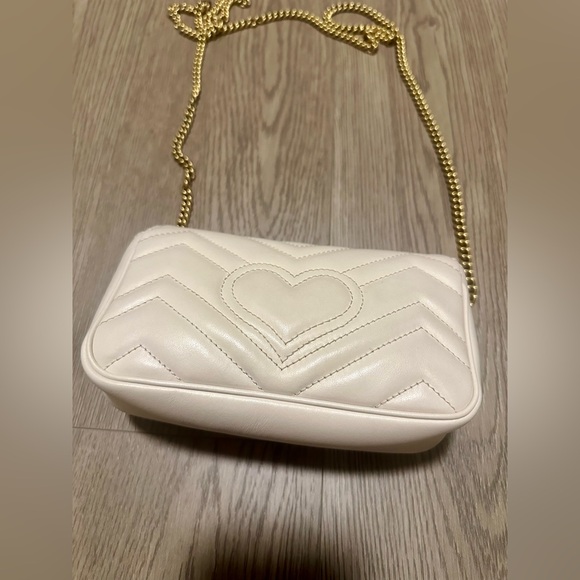 Marmont supermini in cream leather - Picture 10 of 16